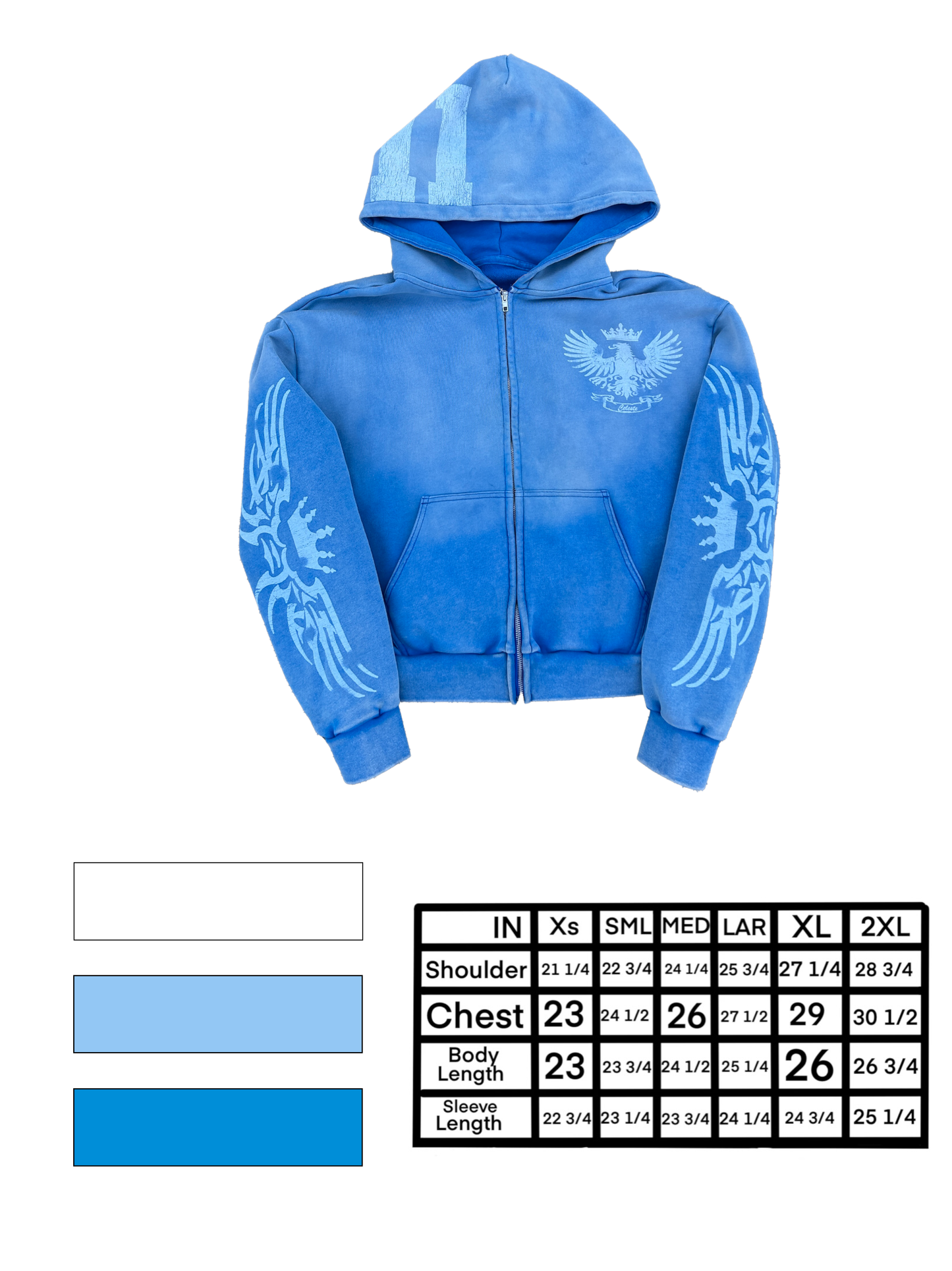 "LEGACY" ZIP-UP (BLUE)